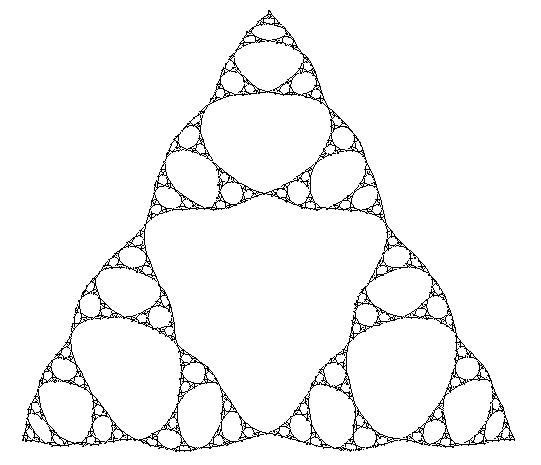 sierpinski1 CREATOR: XV Version 3.10a  Rev: 12/29/94 (PNG patch 1.2)  Quality = 75, Smoothing = 0