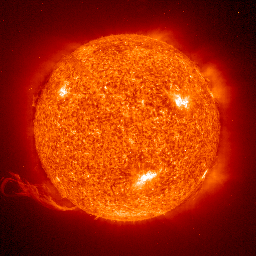 hot picture of the Sun