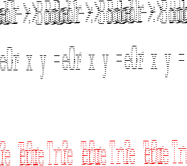 \begin{gprogram}
eOr :: Bool -> Bool -> Bool \\
eOr x y = $\cdots$ \\
\\
\re...
...lse True} \\
\x True \\
\redtxt{? eOr False False} \\
\x False
\end{gprogram}